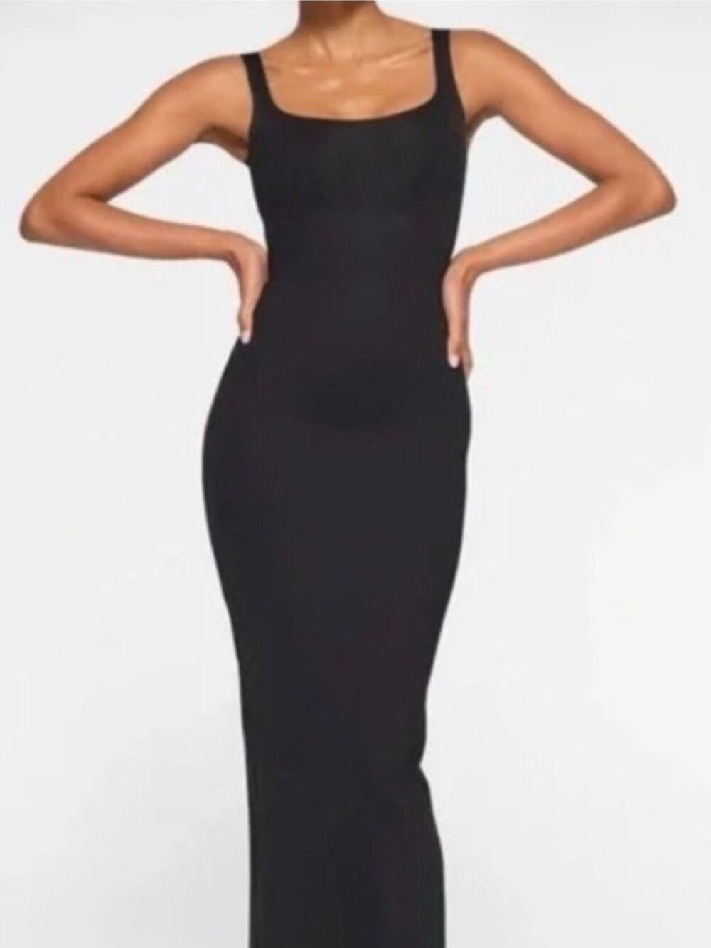 Skims Body Long Dress with built in body suit sz L